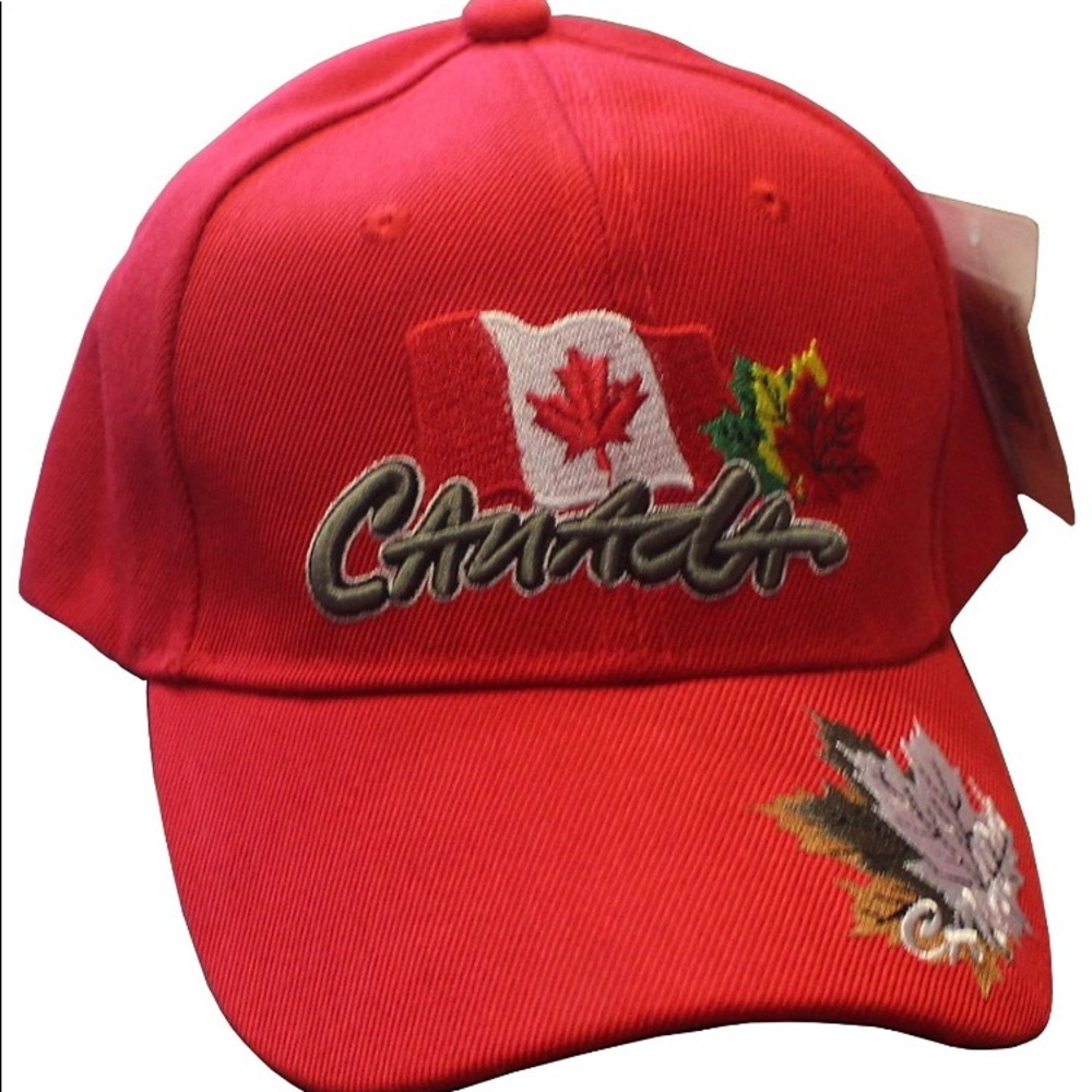 Red Canada Baseball Cap/Hat